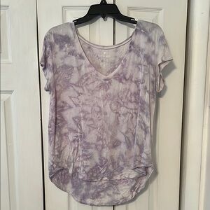 Women's Purple Tie-Dye Top